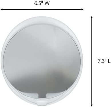 Command Fog-Resistant Mirror with 2-Water-Resistant Strips Damage-Free Organizations