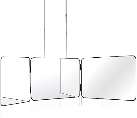 JANMPASK Self Haircut Mirror 3-Way w Adjustable Height