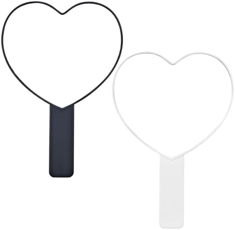 Compact Heart-Shape Makeup Mirror Handheld