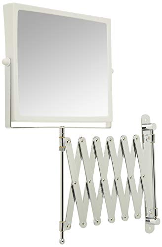 JERDON Two-Sided Swivel Wall Mount Mirror