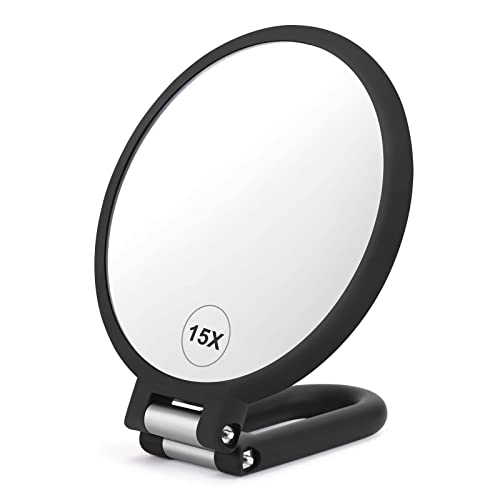 High Magnification Double Sided Mirror for Makeup and Travel