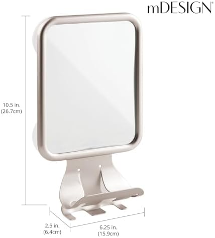 Big Metal Suction Shaving Mirror by mDesign