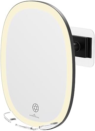 Fog-Free LED Shaving Mirror for Men Swivel Travel-Friendly