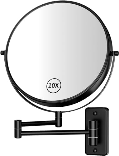 8 Makeup Mirror with Extendable Arm 10X Zoom
