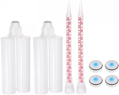 Super uxcell 2Pcs Epoxy Gun Adhesive Cartridge Easy to Use Dual Glue