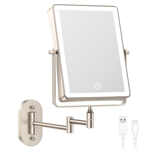 FASCINATE Wall-Mounted Rechargeable Makeup Mirror