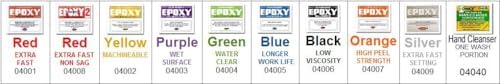 Hardman Double Bubble Red Epoxies 3-5 Minute Quick Set 5 Pack