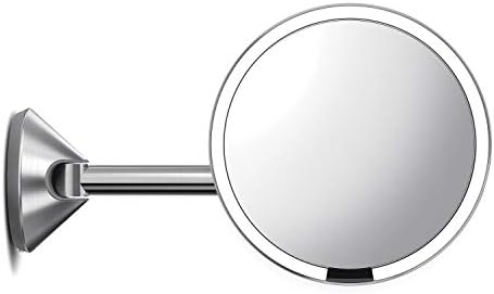 Simplehuman Brushed 8 Round Wall Mount Sensor Makeup Mirror