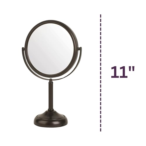JERDON Two-Sided Makeup Vanity Mirror