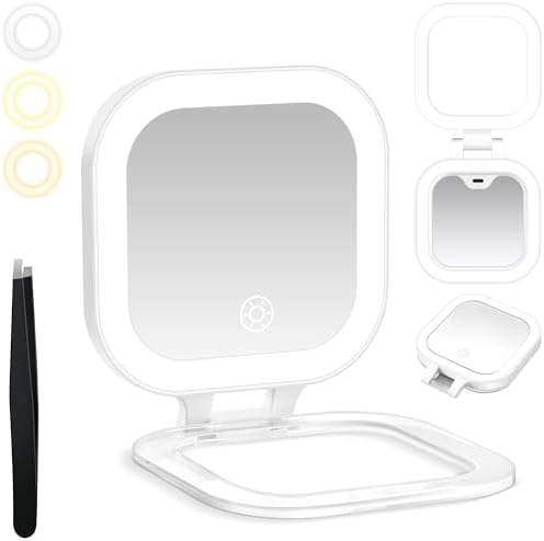 GOMIPURU Travel Mirror with Lights