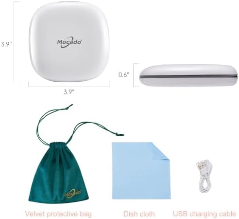 Small LED Magnifying Mirror with 1X10X Portable