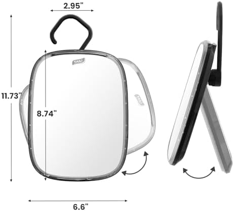TAILI Fogless Shower Mirror for Shaving Shatterproof and Portable