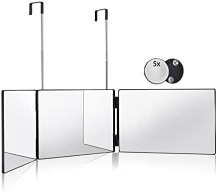 HIEEY 360 Trifold Mirror for Hair Cutting