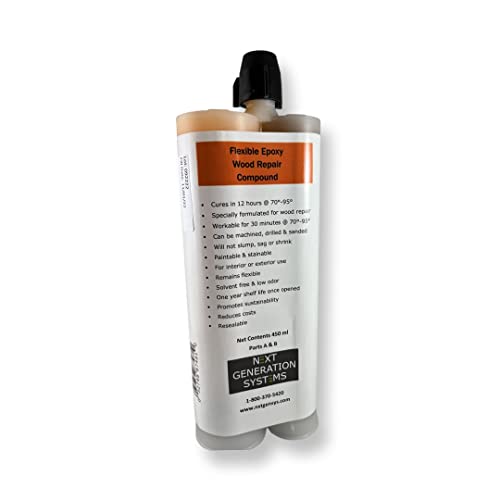Fast-acting Wood Repair Filler Warm Weather Ready 450ml Set