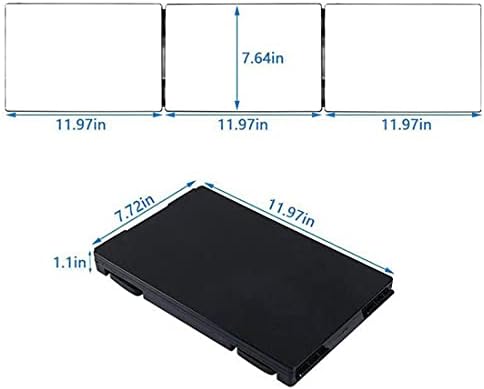 HIEEY 360 Trifold Mirror for Hair Cutting
