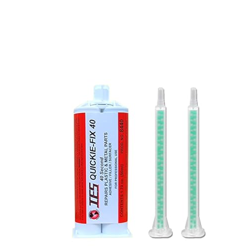 40-Second Quick Repair Adhesive For Plastic Metal Parts - Black 50ml