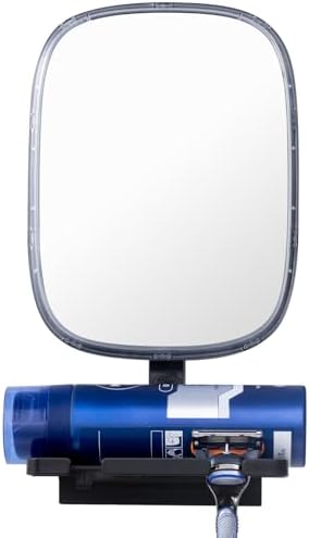 Fog-Free shower mirror with Razor Holder for Shaving