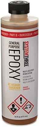 System Three 0102B14 General Purpose Hardener Epoxy 1 Pint Can