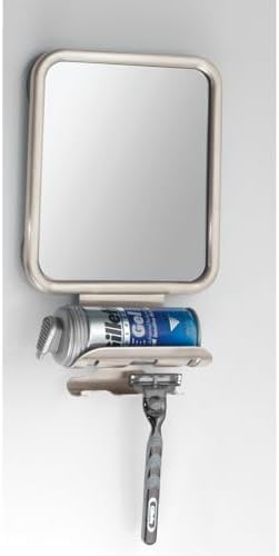 Big Metal Suction Shaving Mirror by mDesign