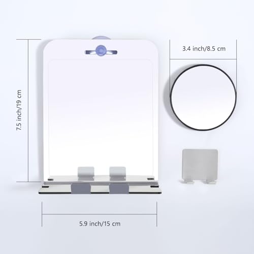 Stylish Fog-Free Shower Mirror