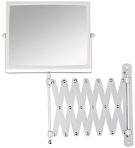 JERDON Two-Sided Swivel Wall Mount Mirror