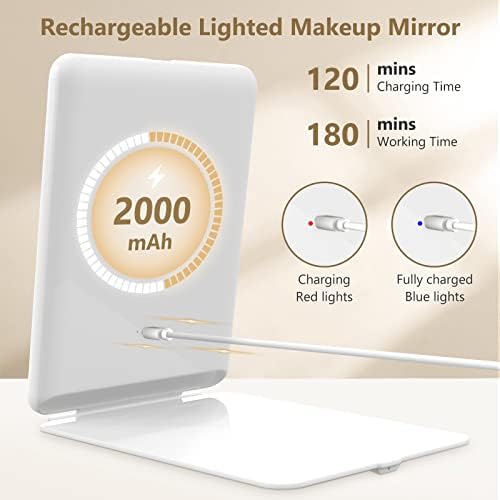 Rechargeable Makeup Mirror for Travel
