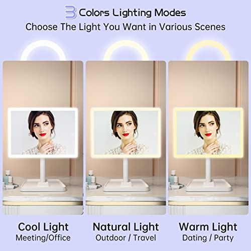 High-Quality Rechargeable Makeup Mirror with Lights