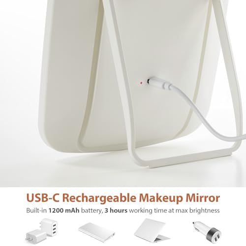Vivid Makeup Mirror with Built-In Light