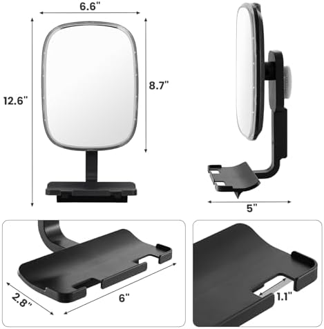 Fog-Free shower mirror with Razor Holder for Shaving