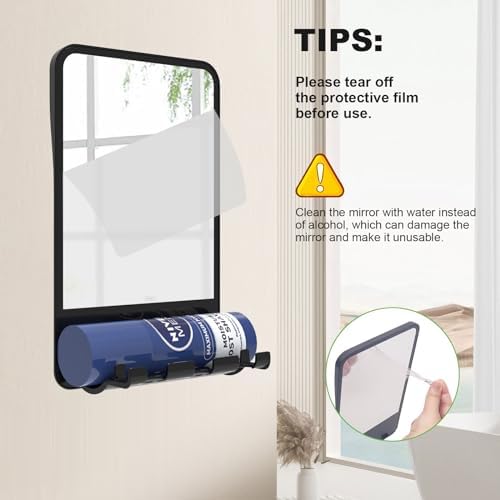 Fogless Showers - Anti-Fog Mirror - No Drilling Required