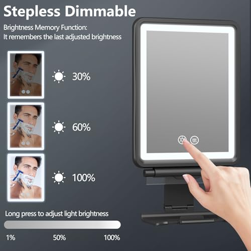 Heated Fashionable Flat Mirror with Anti-Fog Function