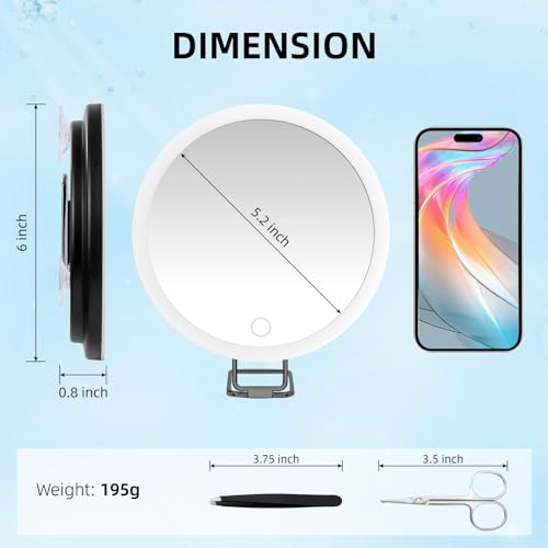 30X Magnifying Mirror with Light