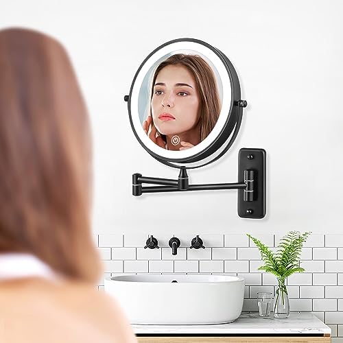 8-Inch Wall-Mounted Makeup Mirror Decluttr