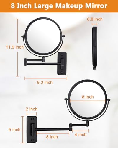 Decluttr Wall-Mounted Makeup Mirror