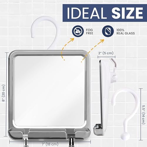 Fogless Shower Mirror for a Clear Shave