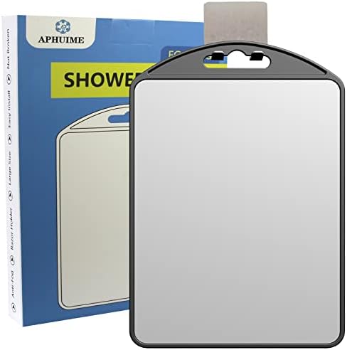 Fog-Free Large Shower Mirror with Razor Holder