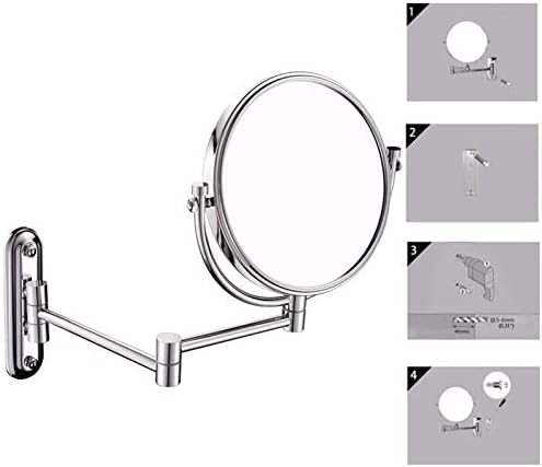 2PCS Travel Aluminum Mirror