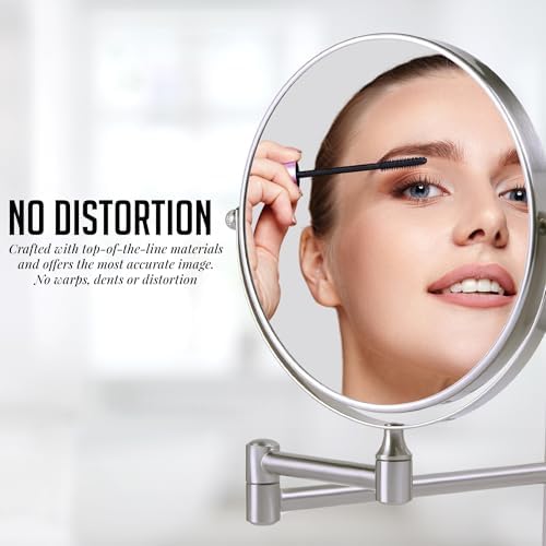 Versatile 7 Wall-Mounted Makeup Mirror with Swivel Design