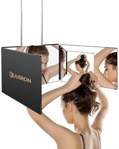 JUSRON 360 Viewing Angle Self Hair Cutting Mirror
