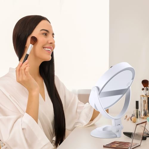 1X 10X Magnifying Shower Mirror with Lights