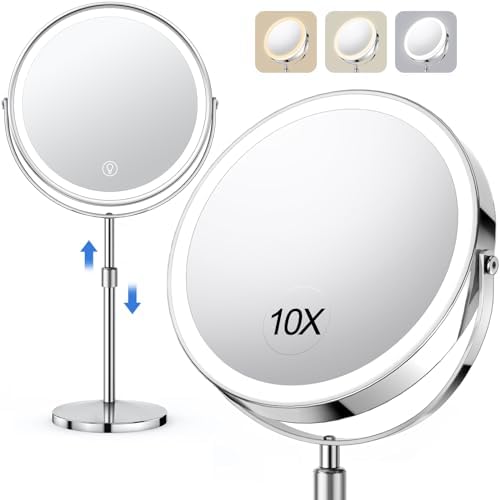 Double-Sided 10x Large Makeup Mirror