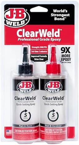 J-B Weld Pro Tile Epoxy Set - 5-Minute Easy Cure