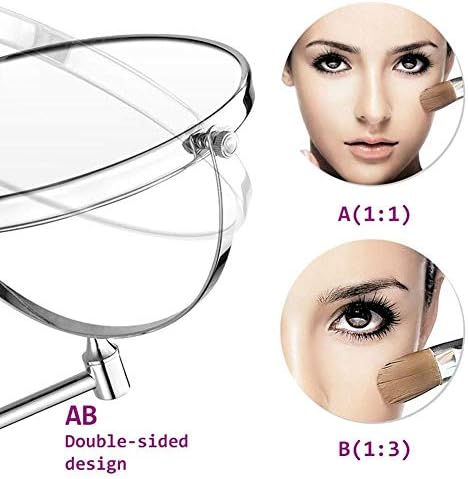 LCARY 3-Piece Travel Round Cosmetic Mirror Set Over-The-Counter