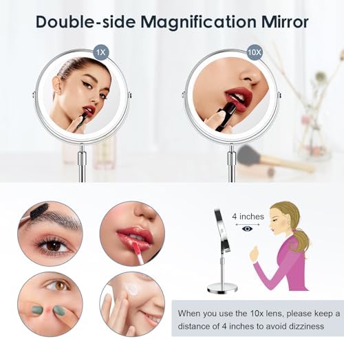 Adjustable Makeup Mirror wLights