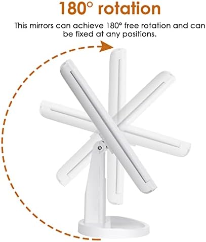 Lighted Adjustable 10X Makeup Vanity Mirror