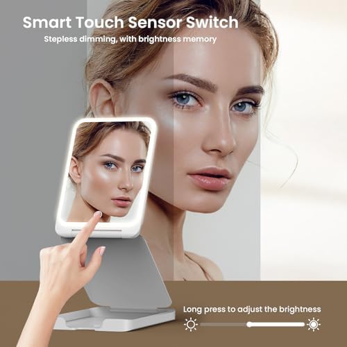 Portable Makeup Mirror wLights