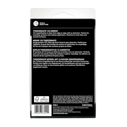 Tweezerman Tweezermate 12xs Magnification Mirror Black