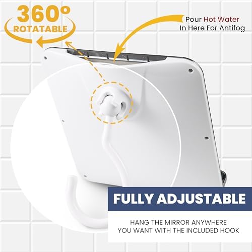 Fogless Shower Mirror for a Clear Shave