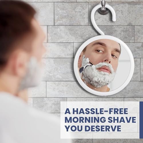 MirrorVana 67in Round Shower Shaving Mirror with Anti-Fog Optimize Grooming