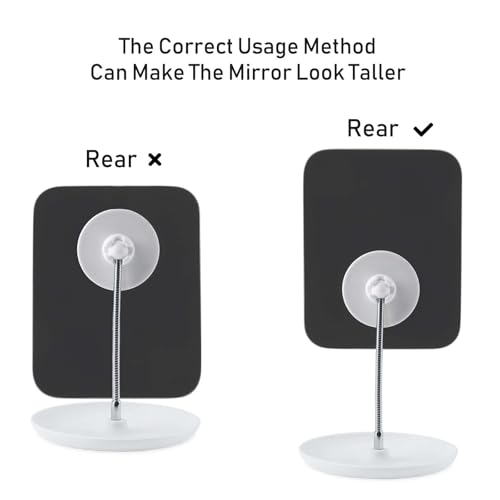 Adjustable Makeup Mirror with Stand Perfect for Travel Home